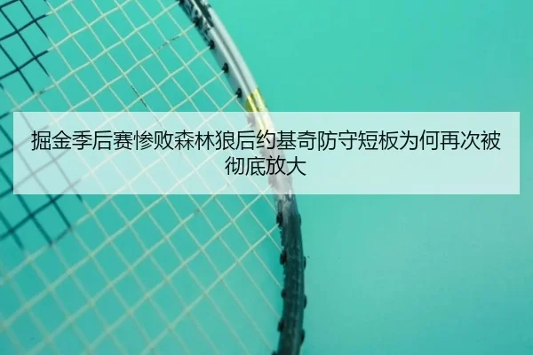 掘金季后赛惨败森林狼后约基奇防守短板为何再次被彻底放大